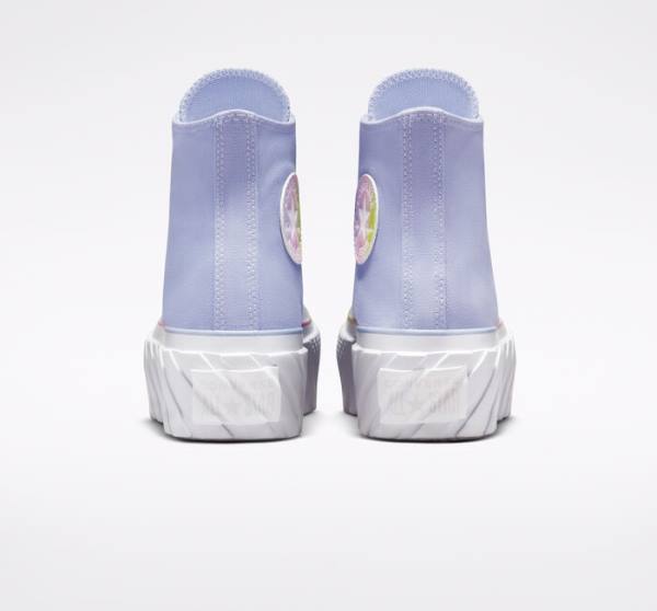 Converse Chuck Taylor All Star 2X Lift Platform Pastel Gradient Sneakers High Blå Hvide | CV-216BPU