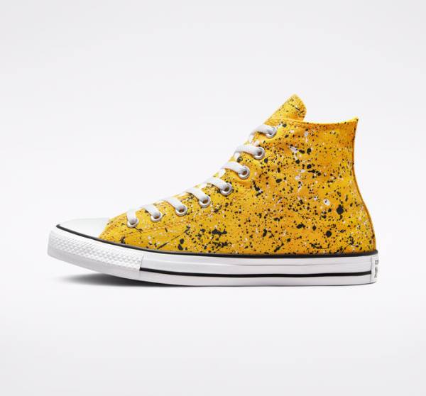 Converse Chuck Taylor All Star Archive Paint Splatter Sneakers High Hvide | CV-185HKO