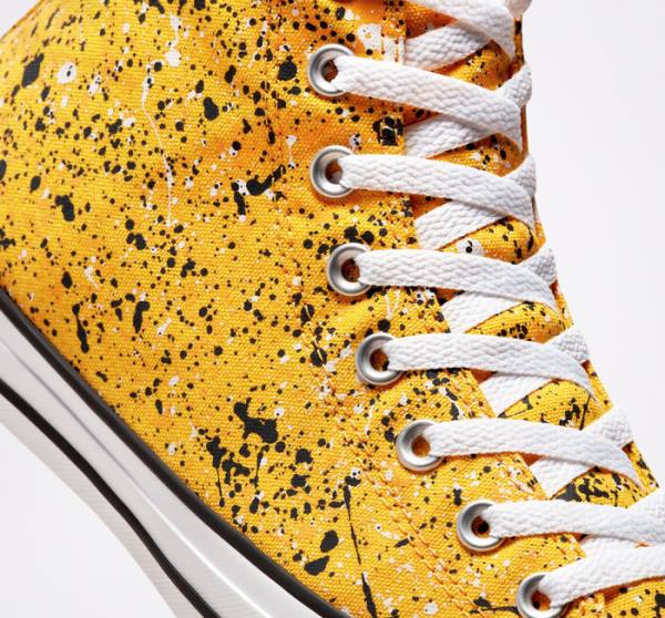 Converse Chuck Taylor All Star Archive Paint Splatter Sneakers High Hvide | CV-185HKO