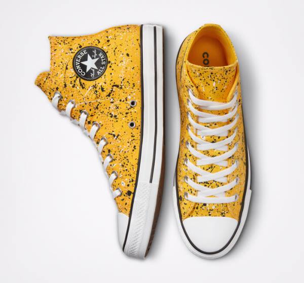 Converse Chuck Taylor All Star Archive Paint Splatter Sneakers High Hvide | CV-185HKO