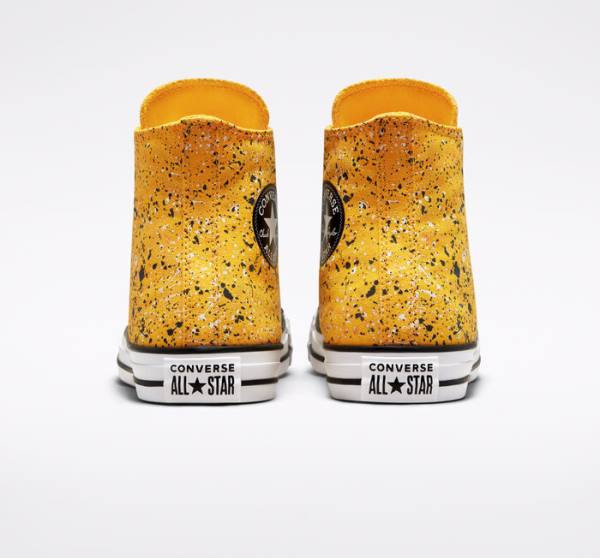 Converse Chuck Taylor All Star Archive Paint Splatter Sneakers High Hvide | CV-185HKO