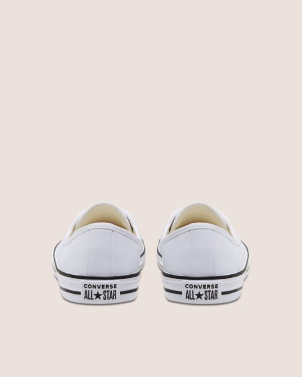 Converse Chuck Taylor All Star Ballet Blonder Faux Læder Slip Sneakers Low Hvide | CV-431UNT