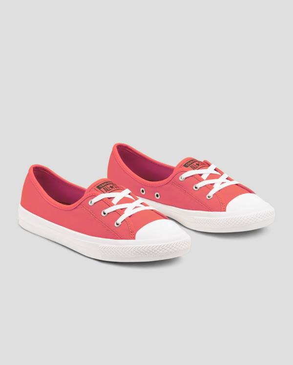 Converse Chuck Taylor All Star Ballet Seasonal Colour Sneakers Low Lyserød | CV-069GHP