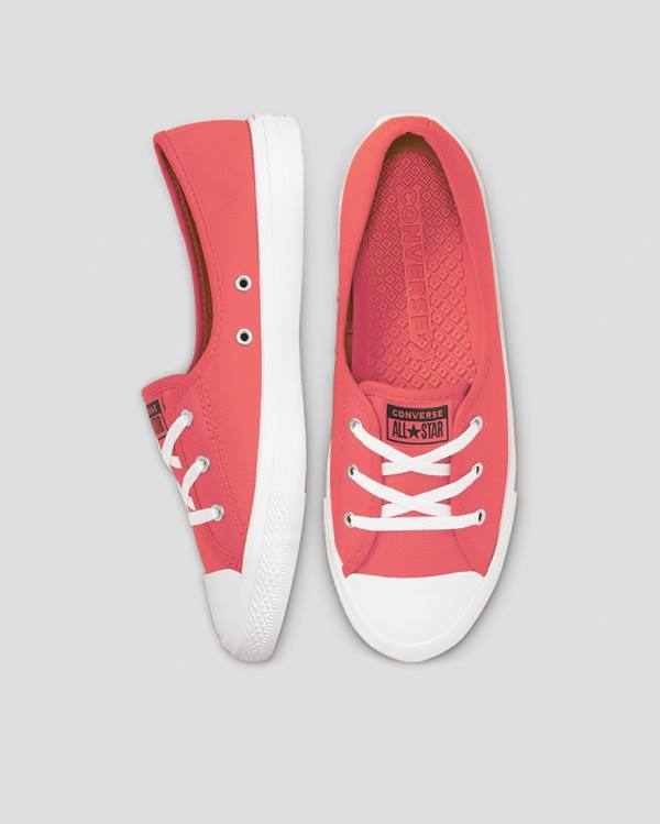 Converse Chuck Taylor All Star Ballet Seasonal Colour Sneakers Low Lyserød | CV-069GHP