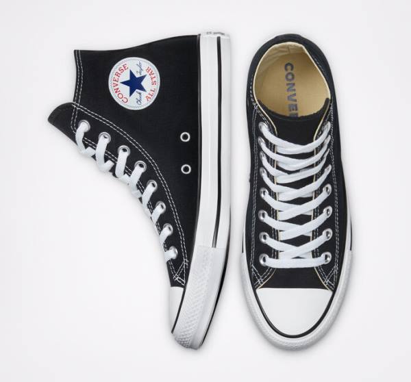 Converse Chuck Taylor All Star Black Sneakers High Sort | CV-701ZUG