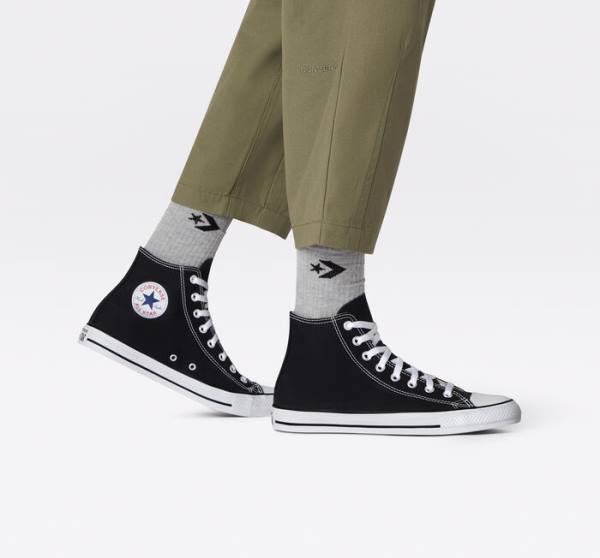 Converse Chuck Taylor All Star Black Sneakers High Sort | CV-701ZUG