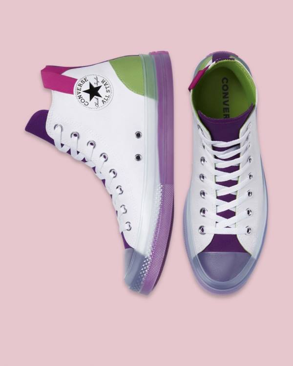 Converse Chuck Taylor All Star CX Blocked Sneakers High Hvide | CV-120EJU