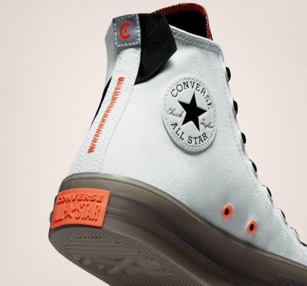 Converse Chuck Taylor All Star CX Stretch Canvas Sneakers High Lysesølv Sort Mango | CV-140QRO