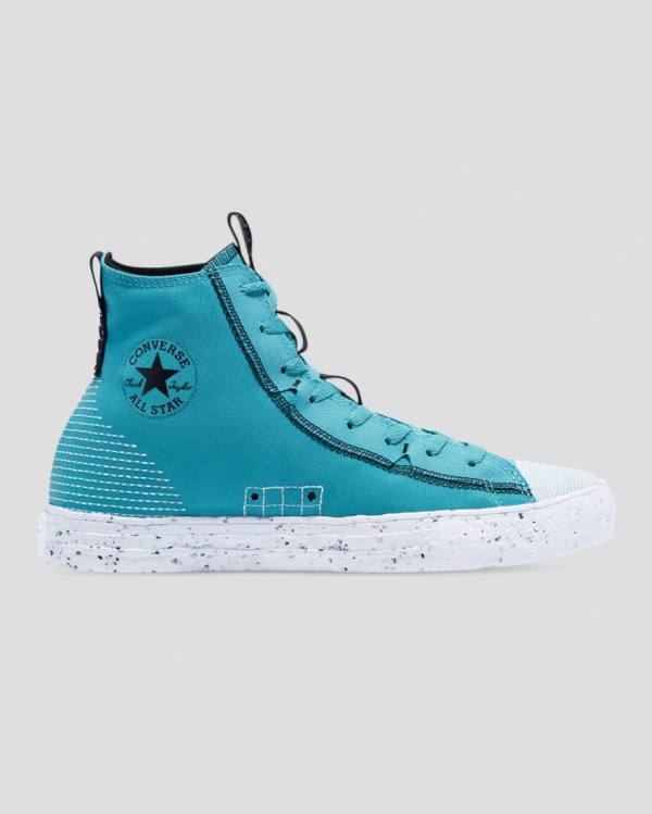 Converse Chuck Taylor All Star Crater Renew Knit Sneakers High Blå | CV-387OGP