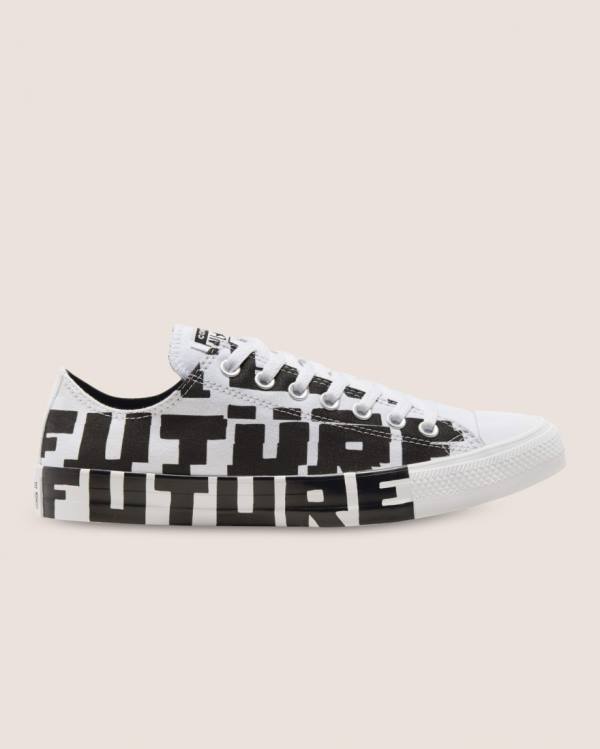 Converse Chuck Taylor All Star Create Future Sneakers Low Sort Hvide | CV-673ADJ