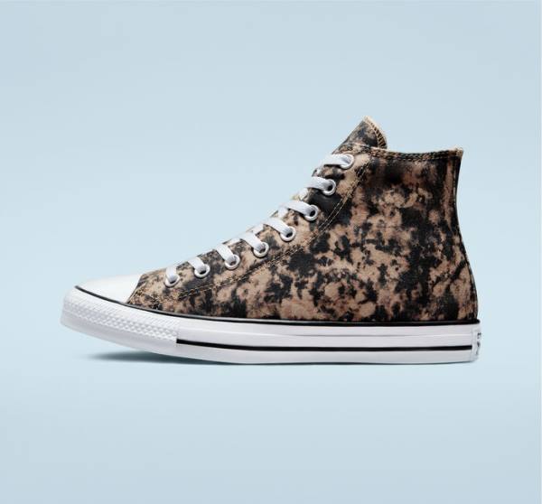 Converse Chuck Taylor All Star Dip Dye Sneakers High Sort Hvide | CV-047UGV