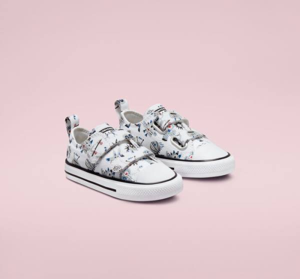 Converse Chuck Taylor All Star Easy-On Creatures Sneakers Low Hvide Grå Blå | CV-056YKF