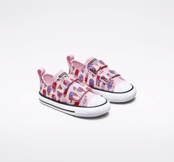 Converse Chuck Taylor All Star Easy-On Frozen Treats Sneakers Low Lyserød Lyserød | CV-347NRE