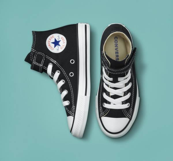 Converse Chuck Taylor All Star Easy-On Sneakers High Sort Beige Hvide | CV-520QFS