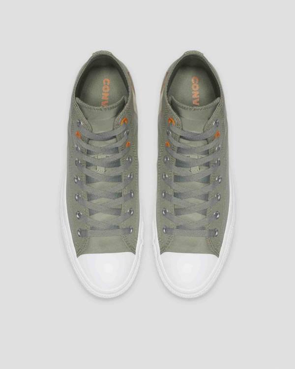 Converse Chuck Taylor All Star Flight School Sneakers High Grøn | CV-160BCX