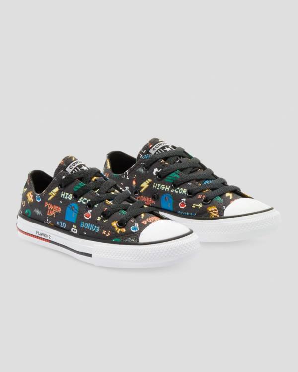 Converse Chuck Taylor All Star Gamer Print Sneakers Low Sort | CV-605IEC