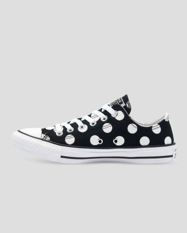 Converse Chuck Taylor All Star Glitter Shine Sneakers Low Sort | CV-759PEN