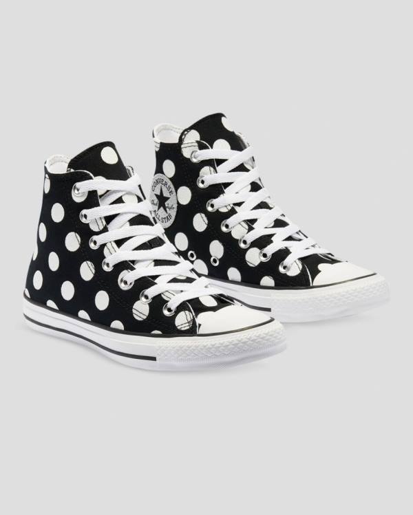 Converse Chuck Taylor All Star Glitter Shine Sneakers High Sort | CV-964ISZ