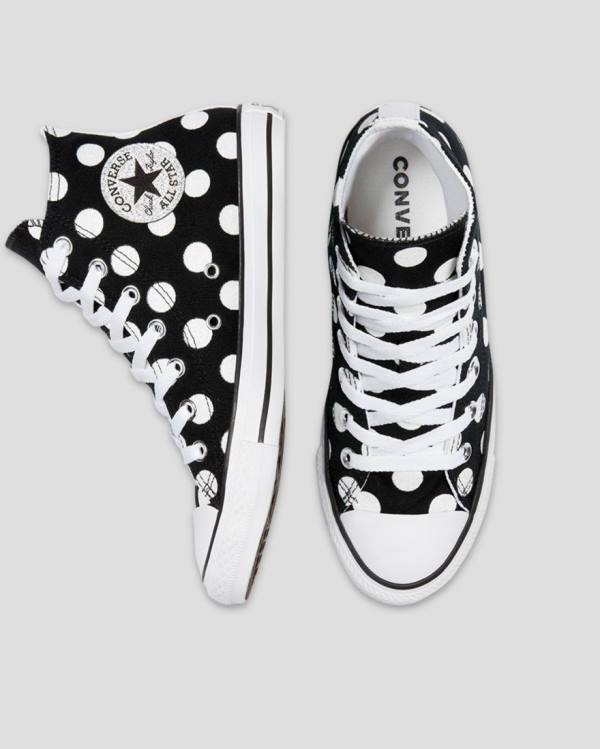 Converse Chuck Taylor All Star Glitter Shine Sneakers High Sort | CV-964ISZ