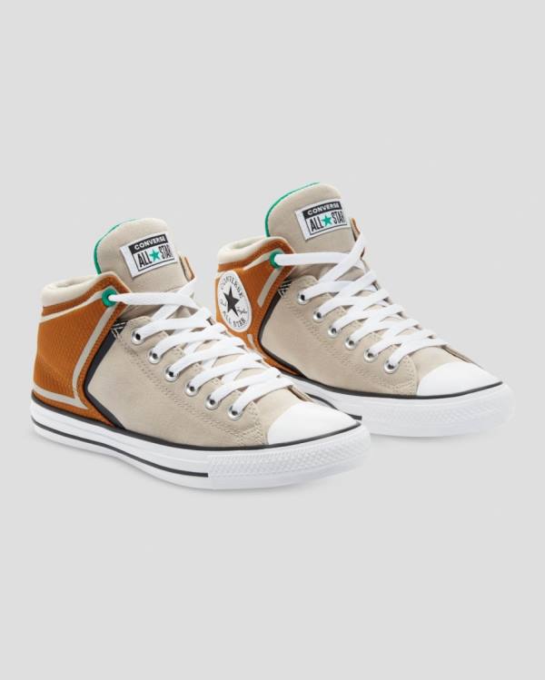 Converse Chuck Taylor All Star High Street String Sneakers High Brune Beige | CV-367CSV