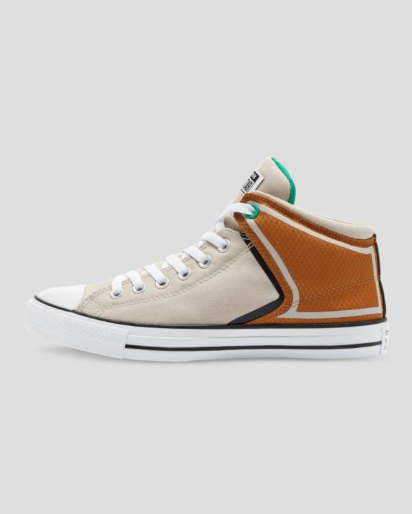 Converse Chuck Taylor All Star High Street String Sneakers High Brune Beige | CV-367CSV