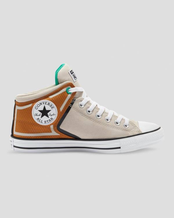 Converse Chuck Taylor All Star High Street String Sneakers High Brune Beige | CV-367CSV