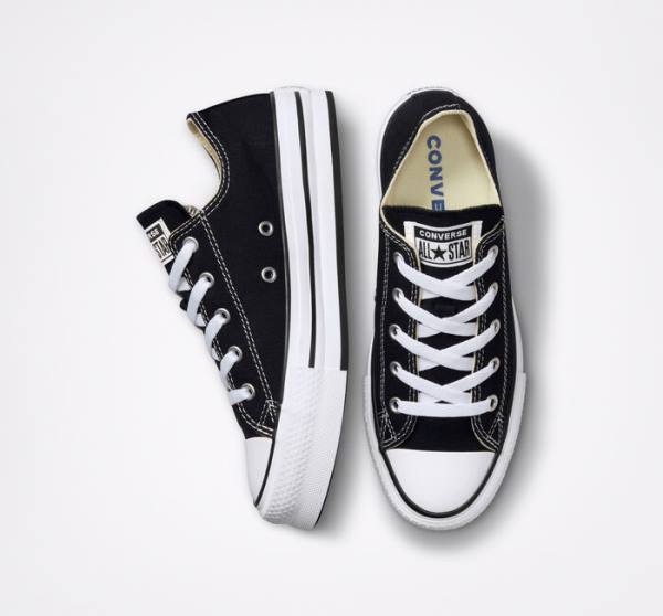 Converse Chuck Taylor All Star Lift Platform Sneakers Low Sort Hvide | CV-547ATH