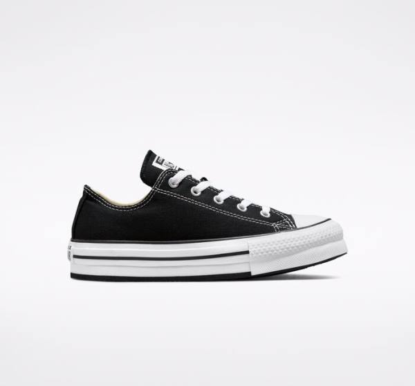 Converse Chuck Taylor All Star Lift Platform Sneakers Low Sort Hvide | CV-547ATH