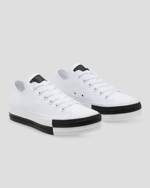 Converse Chuck Taylor All Star Lift Rivals Sneakers Low Hvide | CV-548JPM