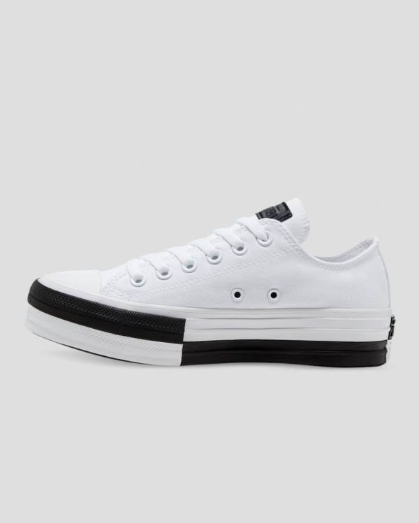 Converse Chuck Taylor All Star Lift Rivals Sneakers Low Hvide | CV-548JPM