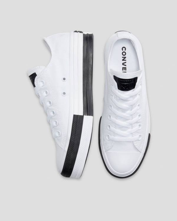 Converse Chuck Taylor All Star Lift Rivals Sneakers Low Hvide | CV-548JPM