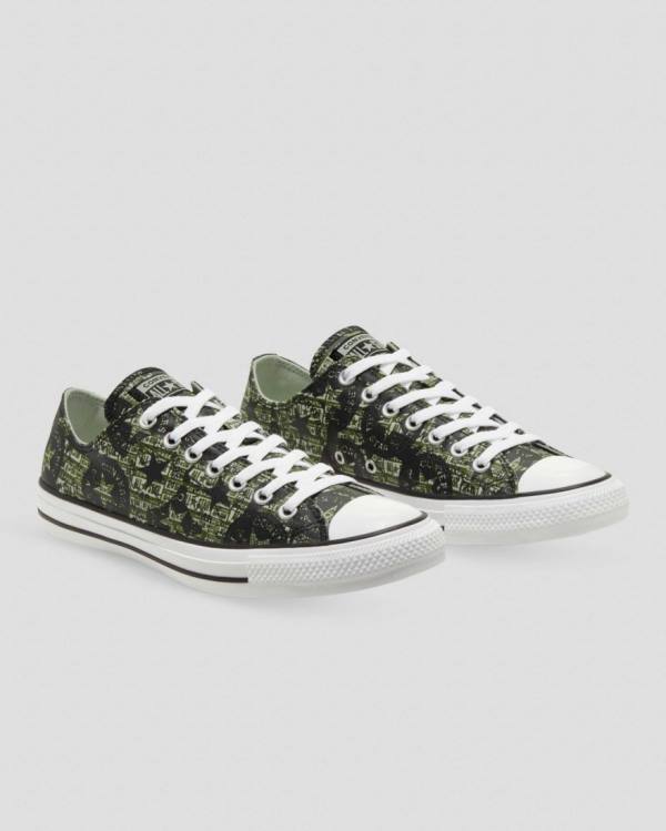 Converse Chuck Taylor All Star Logo Replay Sneakers Low Sort | CV-521YMX