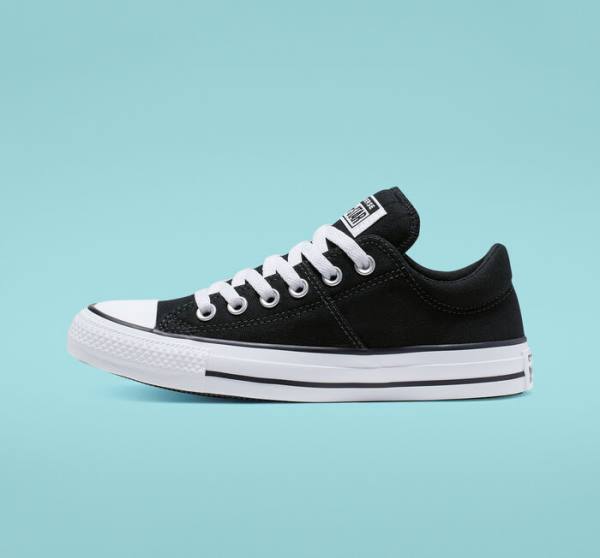 Converse Chuck Taylor All Star Madison Sneakers Low Sort Hvide | CV-698JQR