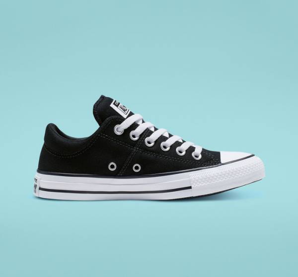 Converse Chuck Taylor All Star Madison Sneakers Low Sort Hvide | CV-698JQR