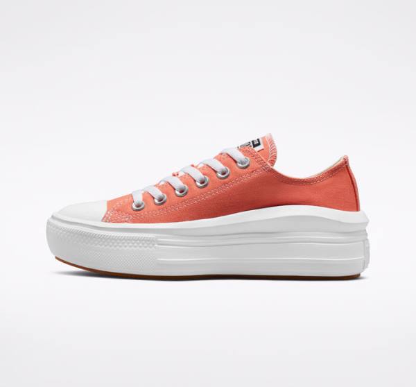 Converse Chuck Taylor All Star Move Platform Seasonal Color Sneakers Low Hvide Hvide | CV-795DQO