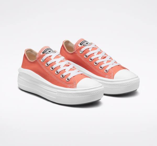 Converse Chuck Taylor All Star Move Platform Seasonal Color Sneakers Low Hvide Hvide | CV-795DQO