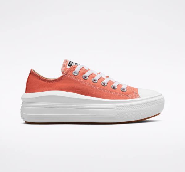 Converse Chuck Taylor All Star Move Platform Seasonal Color Sneakers Low Hvide Hvide | CV-795DQO