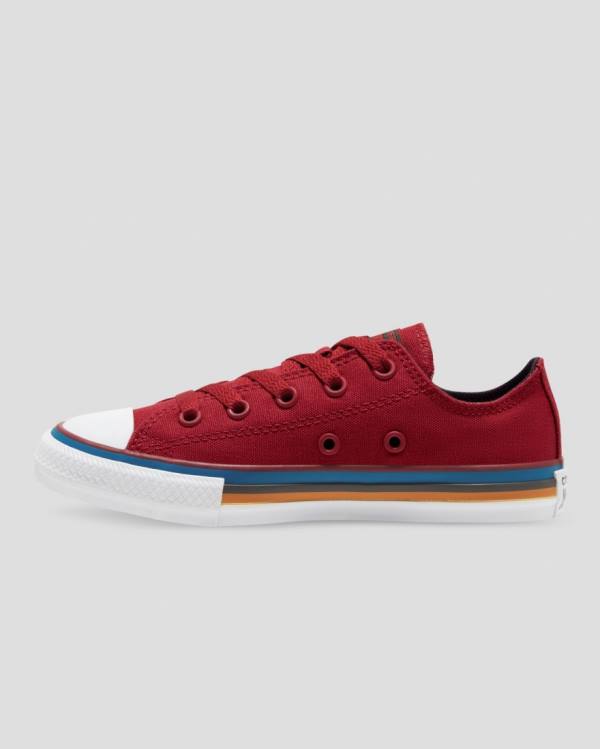 Converse Chuck Taylor All Star Multi Stripe Sneakers Low Rød | CV-056MWR