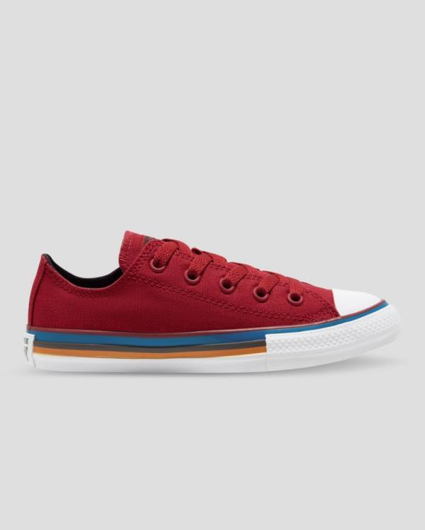 Converse Chuck Taylor All Star Multi Stripe Sneakers Low Rød | CV-056MWR