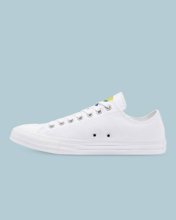 Converse Chuck Taylor All Star Pride Sneakers Low Hvide | CV-175CRO