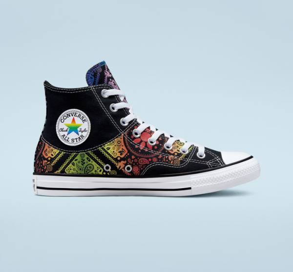 Converse Chuck Taylor All Star Pride Sneakers High Sort Rød | CV-297UIY