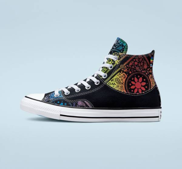 Converse Chuck Taylor All Star Pride Sneakers High Sort Rød | CV-849ULN