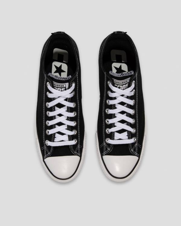 Converse Chuck Taylor All Star Pro Canvas Sneakers Low Sort | CV-476MTH