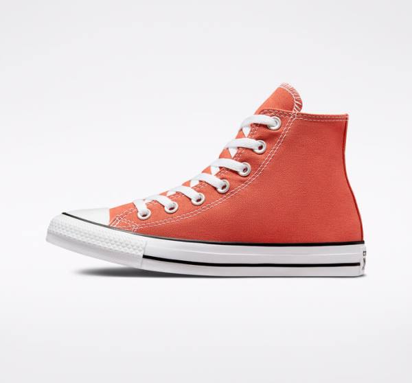 Converse Chuck Taylor All Star Seasonal Color Sneakers High Orange | CV-543KCH