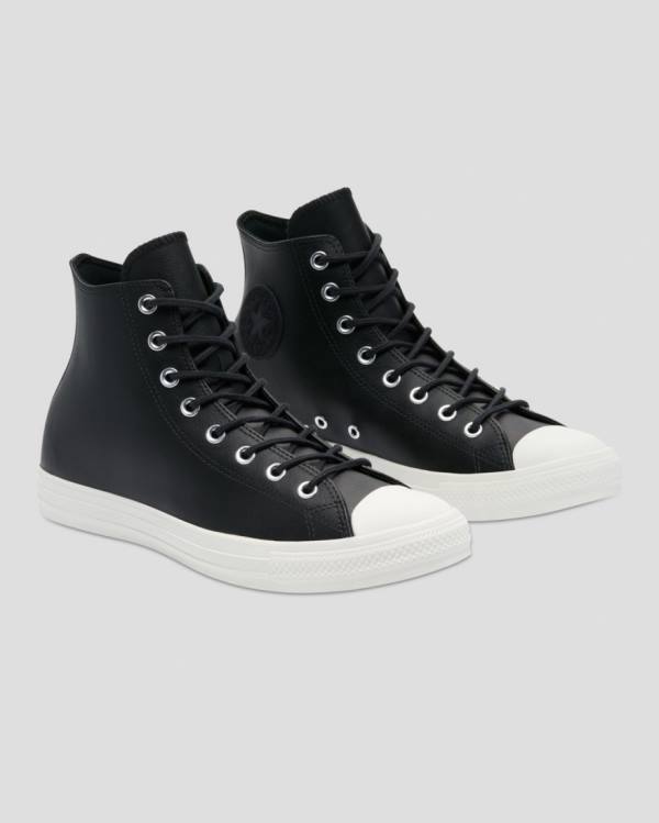 Converse Chuck Taylor All Star Seasonal Læder Sneakers High Sort | CV-746HCG