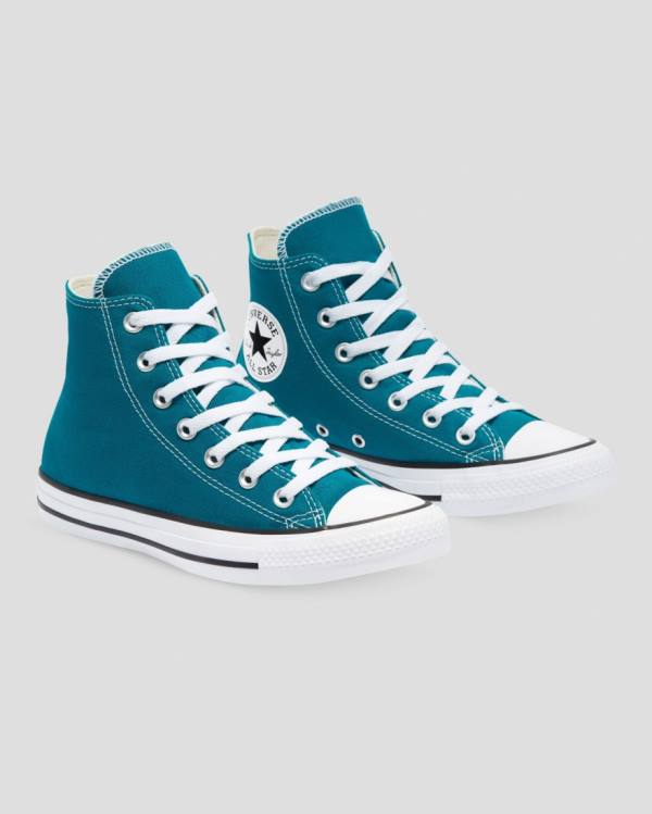 Converse Chuck Taylor All Star Seasonal Sneakers High Blå | CV-763CIY