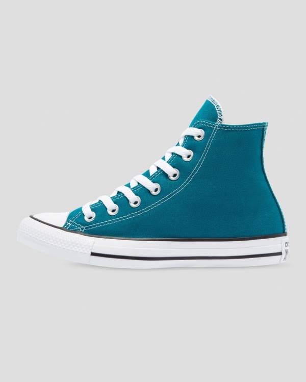 Converse Chuck Taylor All Star Seasonal Sneakers High Blå | CV-763CIY