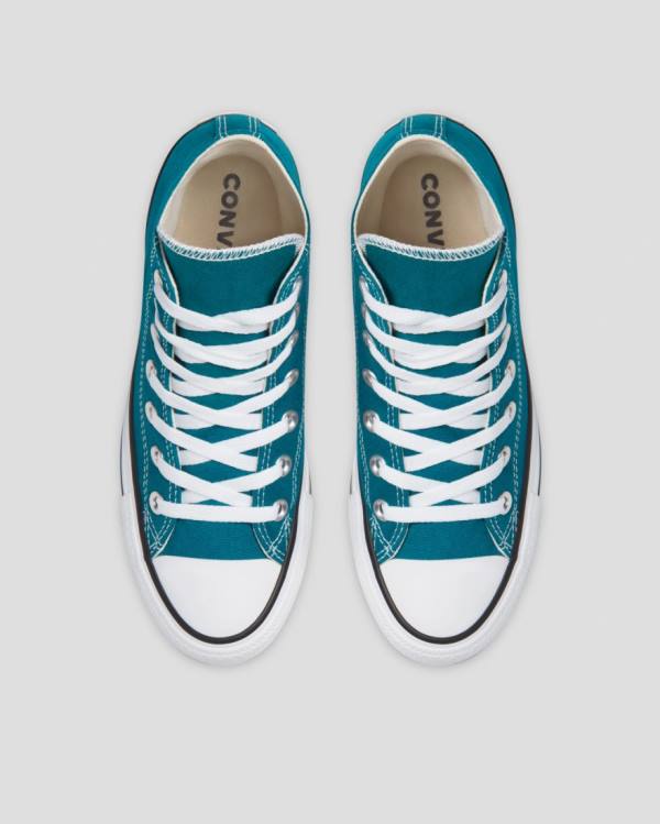 Converse Chuck Taylor All Star Seasonal Sneakers High Blå | CV-763CIY