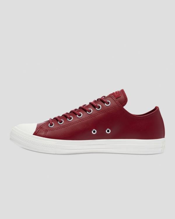 Converse Chuck Taylor All Star Seasonal Læder Sneakers Low Bordeaux | CV-987YXS