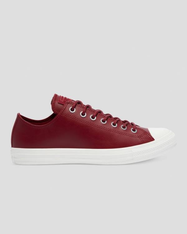 Converse Chuck Taylor All Star Seasonal Læder Sneakers Low Bordeaux | CV-987YXS